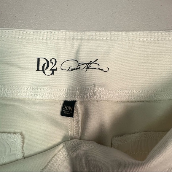 DG2 Women's White Boot Cut Pants Size 20W - Picture 5 of 6